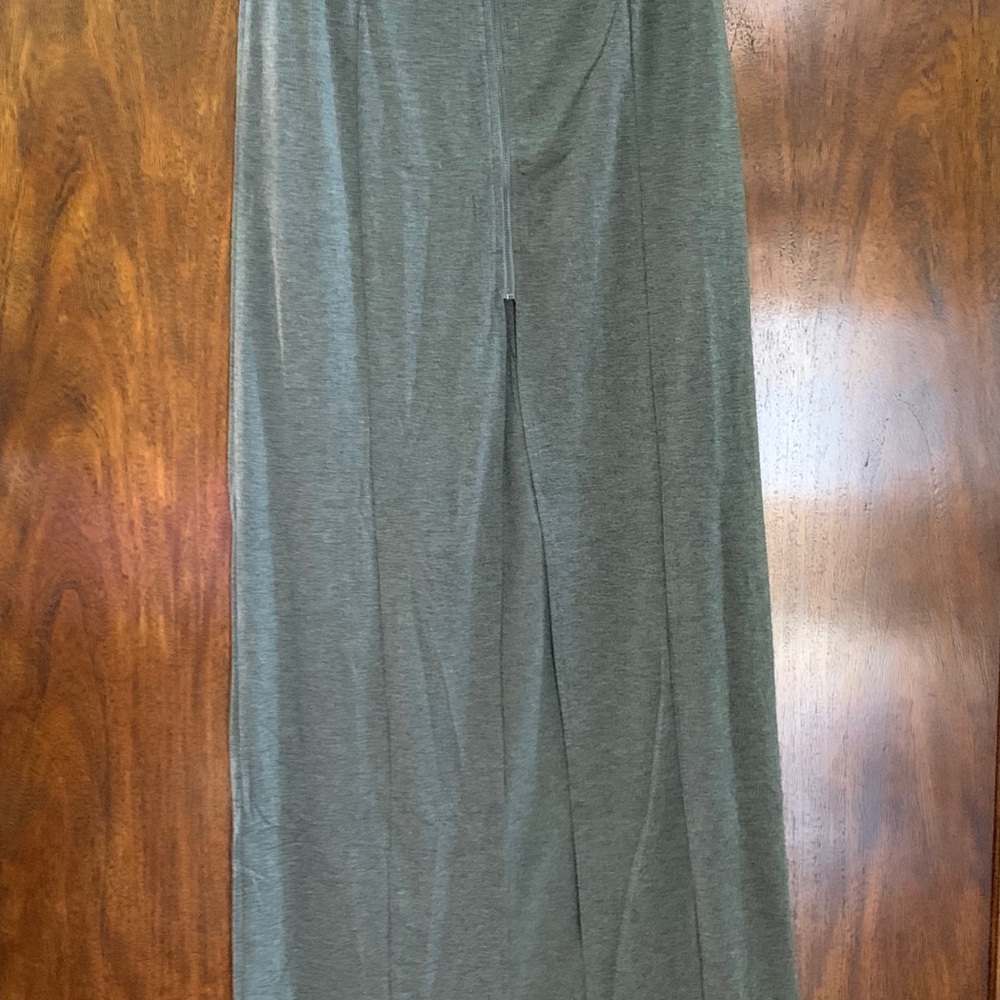 Cotton candy long skirt w/front slit